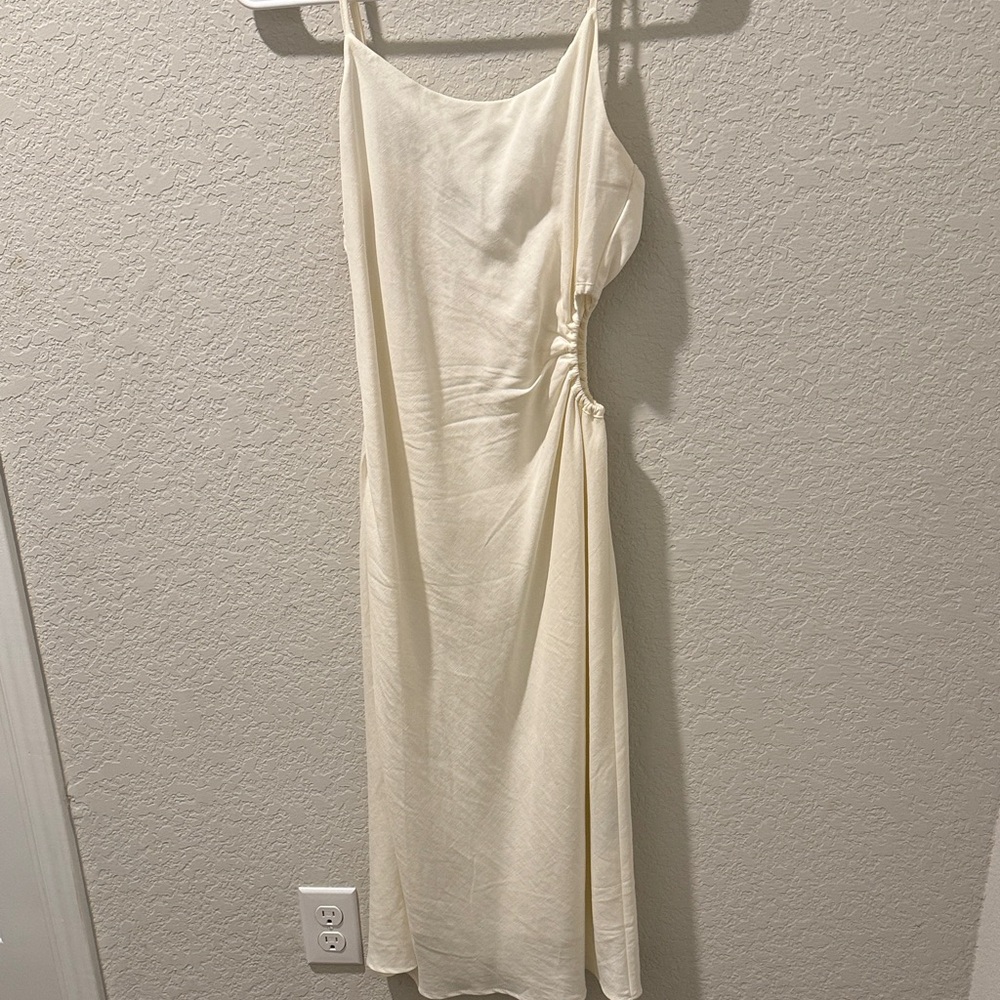Forever 21 Cream Backless Dress
